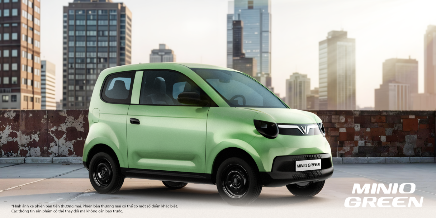green minio banner vinfast anh khuê